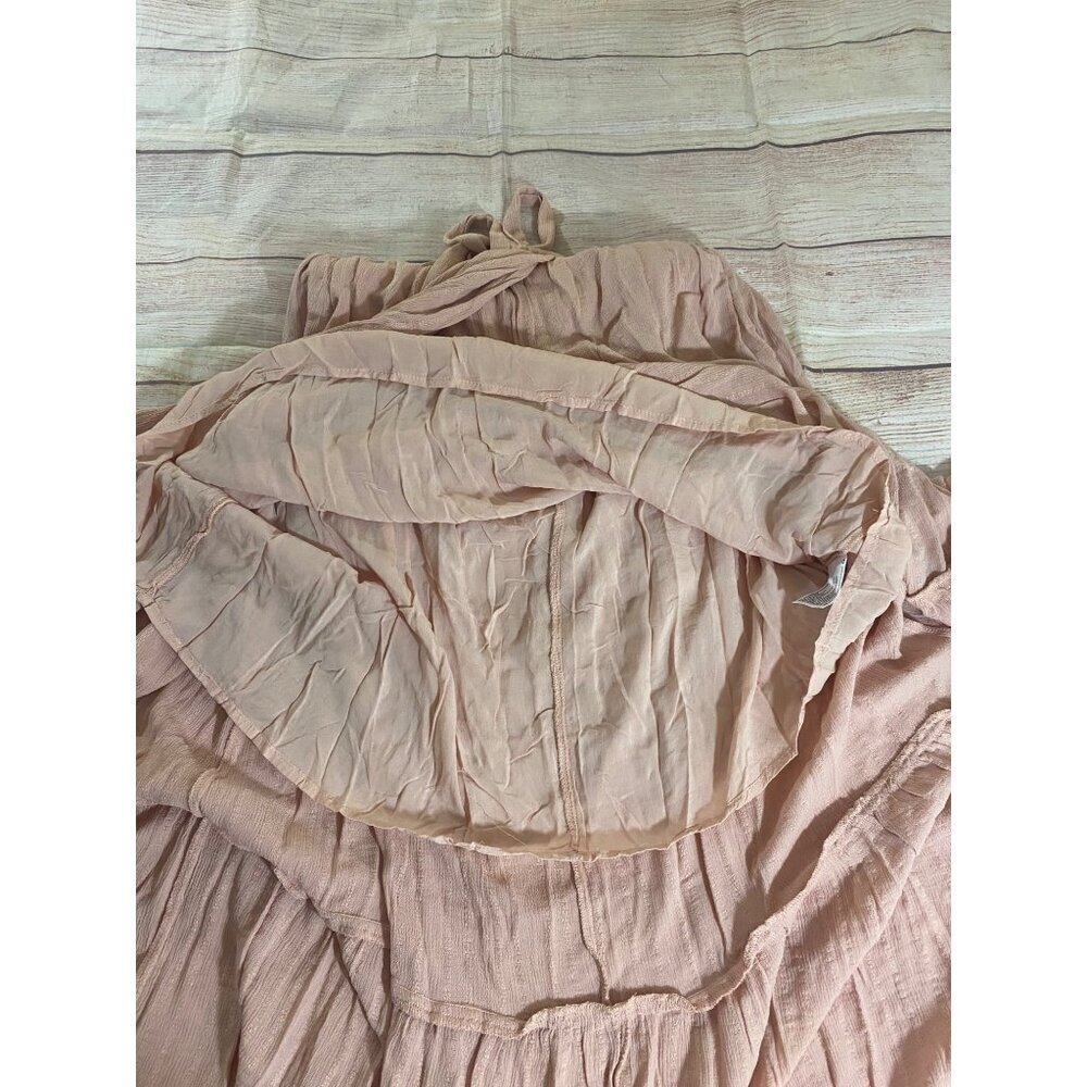 Knox Rose Women's Boho Maxi Wrap Dusty Pink Maxi Dress - XL - Picture 9 of 11